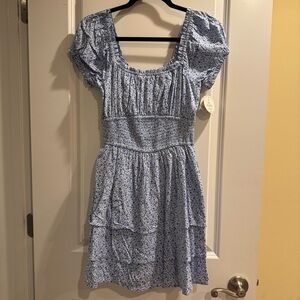 Hollister Blue Floral Mini Dress